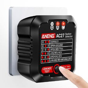 ANENG مخرج اختبار كاشف الوعاء مع شاشة LCD الجهد 48-250 فولت مدقق مقبس الطاقة التلقائي اختبار الدائرة القطبية الجهد اختبار الجدار التوصيل الأدوات الكهربائية in Kuwait