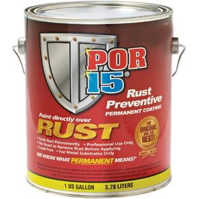 POR-15 Rust Preventive Coating, Stop Rust and Corrosion Permanently, Anti-rust, Non-porous Protective Barrier, 128 Fluid Ounces, Gray in Saudi Arabia
