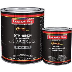 متجر مخصص - طلاء تمهيدي يوريتان عالي البناء باللون الرمادي DTM 2.1 VOC (مجموعة 1-1/4 جالون) طلاء تمهيدي عالي الأداء مباشر إلى معدني للسيارات والصناعة = 1 جالون. من DTM التمهيدي و 1 كيو تي. من تصلب in Kuwait