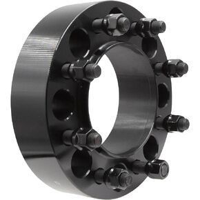 Wheel Accessories Parts 1 Pc Steel Hub Centric Wheel Spacers 8 on 6.50 2" Thick 14mm 1.50 14x1.50 Thread Stud 121.3mm Hub Fits 2011+ Ram 2500 3500 Single Rear Wheel | 2012-19 Dually Rear Wheel Front