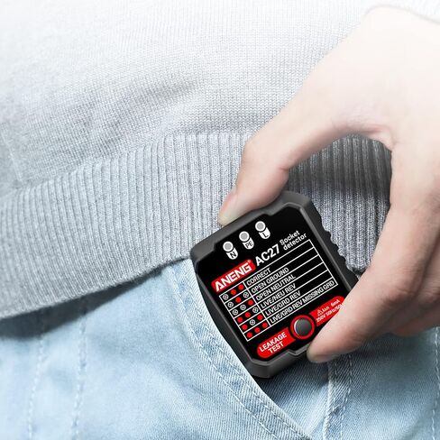 ANENG مخرج اختبار كاشف الوعاء مع شاشة LCD الجهد 48-250 فولت مدقق مقبس الطاقة التلقائي اختبار الدائرة القطبية الجهد اختبار الجدار التوصيل الأدوات الكهربائية in Kuwait