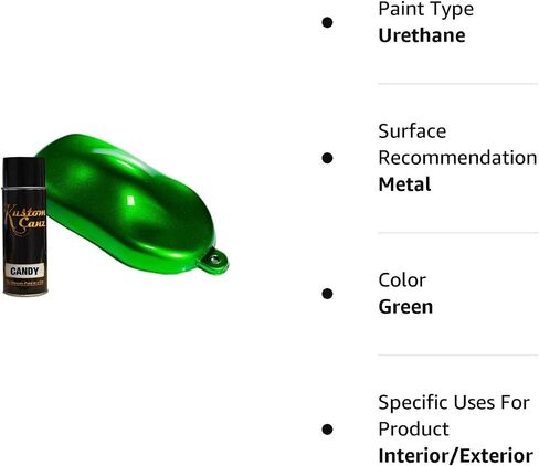 5oz Aerosol Can - Candy Green - Kustom Canz - Urethane basecoat in Saudi Arabia