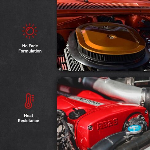ERA Paints Red Engine Paint With Omni-Curing Catalyst Technology - 2K Aerosol Glossy Finish With High Temp Resistance And Extreme Durability Against Color Fade And Chemicals Like Brake Fluid in Saudi Arabia
