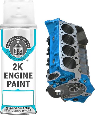 ERA Paints Red Engine Paint With Omni-Curing Catalyst Technology - 2K Aerosol Glossy Finish With High Temp Resistance And Extreme Durability Against Color Fade And Chemicals Like Brake Fluid in Saudi Arabia