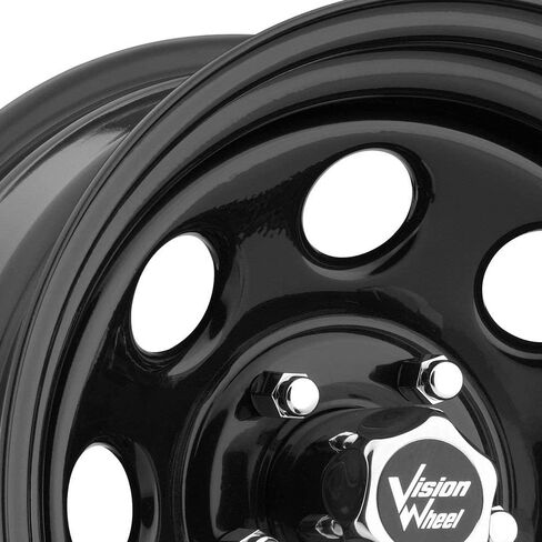 عجلة Vision 85 Soft 8 باللون الأسود مع تشطيب مطلي (15x7 بوصة/5x139.7 ملم) in Kuwait