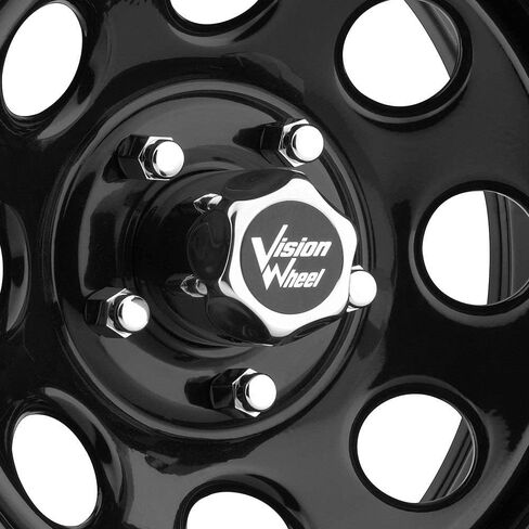 عجلة Vision 85 Soft 8 باللون الأسود مع تشطيب مطلي (15x7 بوصة/5x139.7 ملم) in Kuwait