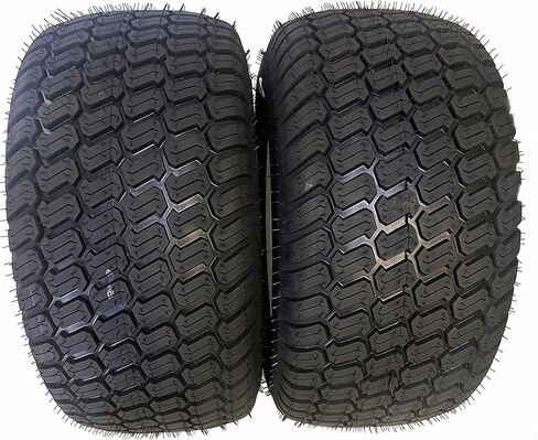 2-Sets HORSESHOE 10" Black Alloy Steel Wheels on 20" Turf Golf Cart Tires 20X8-10 Assemblies equal as 20.5x8x10 205/65-10 20.5X8.0-10 in Kuwait