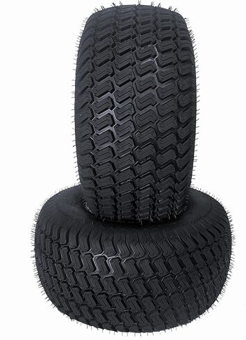 2-Sets HORSESHOE 10" Black Alloy Steel Wheels on 20" Turf Golf Cart Tires 20X8-10 Assemblies equal as 20.5x8x10 205/65-10 20.5X8.0-10 in Kuwait