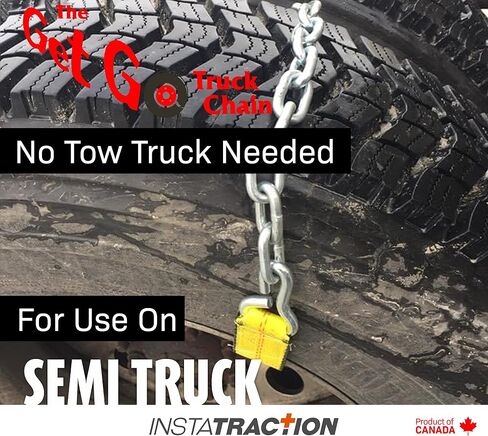 Offroad Snow Chains Alternative Traction Device For Semis & Large Trucks Easy Setup With Durable Strap & Chain Design A Perfect Truckers Gift & Long Haul Emergency Kit Addition 4 Piece Set in Saudi Arabia