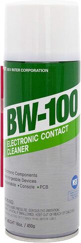 BW-100 بخاخ منظف الاتصال الإلكتروني غير القابل للاشتعال - ينظف بأمان أجهزة التحكم وأجهزة الكمبيوتر وثنائي الفينيل متعدد الكلور والمزيد - يزيل الغبار والأوساخ والملوثات عند التلامس - سريع الجفاف | 4 أوقية/114 جرام | حزمة من 3 in Saudi Arabia
