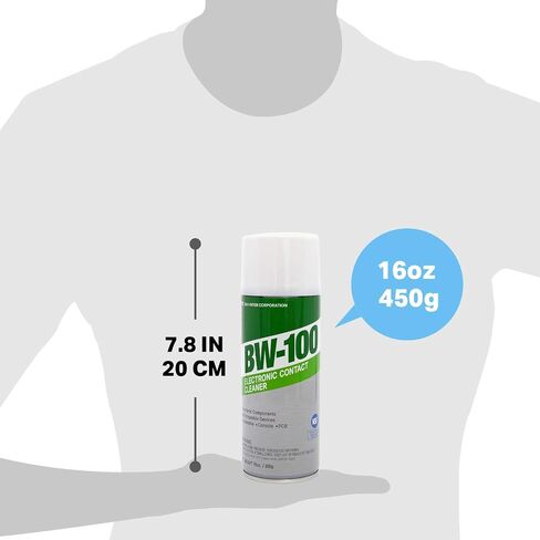 BW-100 بخاخ منظف الاتصال الإلكتروني غير القابل للاشتعال - ينظف بأمان أجهزة التحكم وأجهزة الكمبيوتر وثنائي الفينيل متعدد الكلور والمزيد - يزيل الغبار والأوساخ والملوثات عند التلامس - سريع الجفاف | 4 أوقية/114 جرام | حزمة من 3 in Saudi Arabia