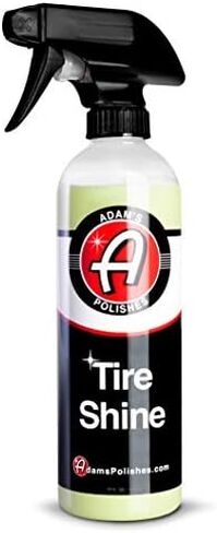 Adam's Tire Shine Gallon - Spray Tire Dressing W/ SiO2 For Non Greasy Car Detailing | Use W/Tire Applicator After Tire Cleaner & Wheel Cleaner | Gives A Ceramic Coating Car Wax Like Tire Protection in Saudi Arabia
