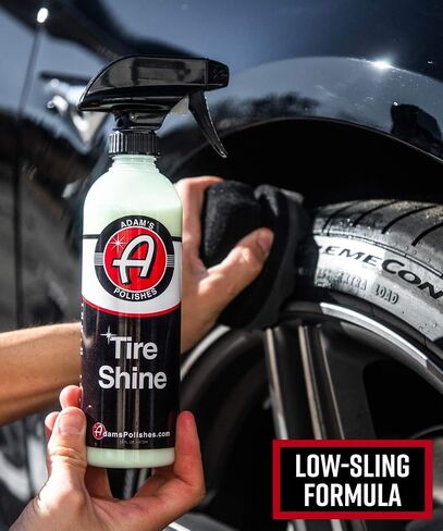 Adam's Tire Shine Gallon - Spray Tire Dressing W/ SiO2 For Non Greasy Car Detailing | Use W/Tire Applicator After Tire Cleaner & Wheel Cleaner | Gives A Ceramic Coating Car Wax Like Tire Protection in Saudi Arabia