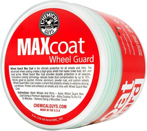 Chemical Guys WAC_303 Wheel Guard Max Coat and Rim Sealant, Safe for Cars, Trucks, SUVs, Motorcycles, RVs & More, 8 oz in Saudi Arabia