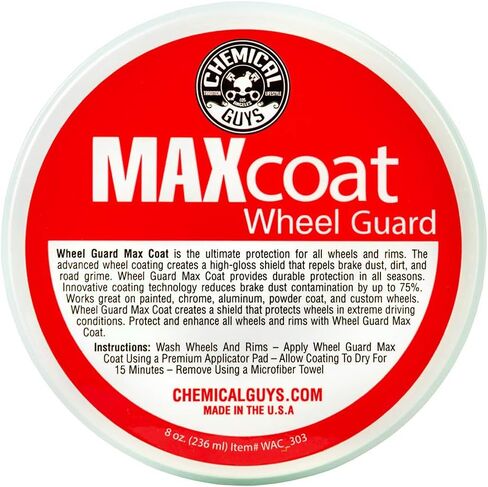 Chemical Guys WAC_303 Wheel Guard Max Coat and Rim Sealant, Safe for Cars, Trucks, SUVs, Motorcycles, RVs & More, 8 oz in Saudi Arabia