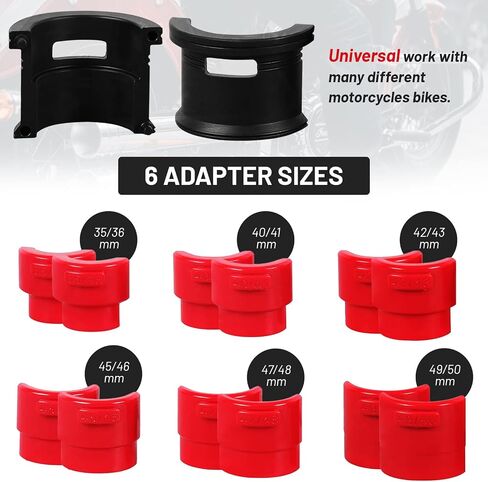Endxedo Universal Motorcycle Bike Fork Seal Driver Tool Kit 35-36mm 40-41mm 42-43mm 45-46mm 47-48mm 49-50mm 14PCS Remove Installation Tool Set in Saudi Arabia