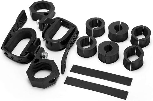 BUNKER INDUST UTV Gun Rack Clamp,UTV Tool Mounting Compatible with Polaris RZR Ranger Can Am Honda Kawasaki Snowmobile Side by Side,Gun Holder Fit for 1" 1.5" 1.75" 2" Tubes Roll Bars Cage Roof Rack in Saudi Arabia