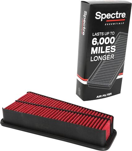 فلتر هواء المحرك Spectre Essentials من K&N: ممتاز، عمر أطول بنسبة 50%: يناسب Select 2003-2015 TOYOTA (Tacoma، Tundra، 4Runner، FJ Cruiser)، SPA-2281 in Kuwait