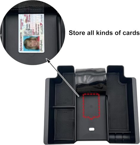 Compatible with Chevy Silverado 1500 Accessories/GMC Sierra 1500 2019-2022 Center Console Organizer Tray Fits for 2020-2023 Silverado/Sierra 2500 HD/3500 HD -Full Console Only (Upper Organizer) in Saudi Arabia
