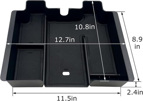 Compatible with Chevy Silverado 1500 Accessories/GMC Sierra 1500 2019-2022 Center Console Organizer Tray Fits for 2020-2023 Silverado/Sierra 2500 HD/3500 HD -Full Console Only (Upper Organizer) in Saudi Arabia
