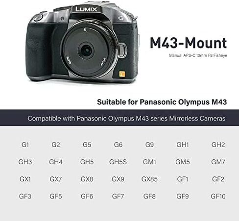 عدسة AstrHori 50 مم F1.4 ذات إطار كامل بفتحة كبيرة 2 في 1 متوافقة مع كاميرا Panasonic LUMIX Olympus Micro 4/3 بدون مرآة G1، G2، G3، G5، G6، G9، GH1، GH2، GH3، GH4 ، GH5، الخ in Saudi Arabia