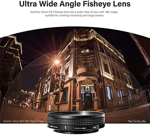 عدسة AstrHori 50 مم F1.4 ذات إطار كامل بفتحة كبيرة 2 في 1 متوافقة مع كاميرا Panasonic LUMIX Olympus Micro 4/3 بدون مرآة G1، G2، G3، G5، G6، G9، GH1، GH2، GH3، GH4 ، GH5، الخ in Saudi Arabia