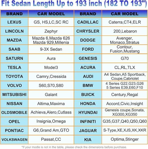 غطاء سيارة مقاوم للماء في جميع الاحوال الجوية والثلج والرياح والخدش للحماية من الاشعة فوق البنفسجية في الهواء الطلق مع 6 شرائط عاكسة، مقاس عالمي لسيارة سيدان (حتى 193 انش) in Kuwait