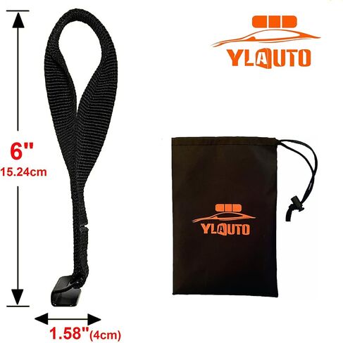 Rooftop Cargo Tie Down Hook Straps for Attaching Car Top Carriers Without A Roof Rack,100% Waterpoof,Suitable for Any Rooftop Cargo Carrier,No More Straps Inside Your Car(6PCS) (Orange) in Kuwait