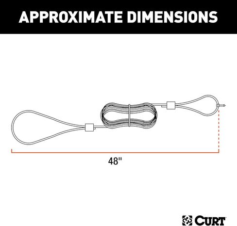 CURT 52020 Replacement Trailer Breakaway Switch Lanyard in Saudi Arabia