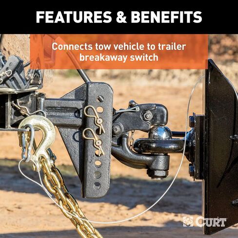 CURT 52020 Replacement Trailer Breakaway Switch Lanyard in Saudi Arabia
