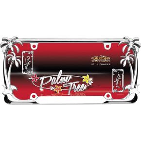 Cruiser Accessories 19130 Daisy License Plate Frame, Chrome/Painted