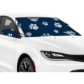 FrostGuard Vortex | Full-Coverage Car Windshield Cover for Ice and Snow, XL Size (Black) - Wiper Blade + Side Mirror Covers - Fit-Fast Straps, Security Panels + Storage Pouch - for Trucks and SUVs