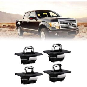 Tie Down Anchors Truck Bed Side Wall Anchors Fits for 98-14 F Series, 99-13 Silverado Sierra, 95-19 Ram but 09-19 Ram Rail Cap Cut Required 2pcs in Saudi Arabia