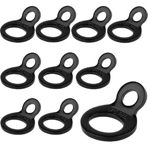 Tie Down Strap Rings Dirt Bike Stainless Steel Multi-Purpose Tie Down Anchor Strapping Hooks for Mounting in The Garage, Work Shop, Truck, Trailer, Golf Cart, Fence Black (10-Pack) in Kuwait