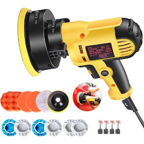 ملمع ملمع ملمع ملمع ملمع للسيارة من 12 قطعة قابلة للتغير بسرعة للسيارة، 12.7 سم، عمل عشوائي مزدوج، مقبض قابل للفصل، مجموعة تنظيف إزالة الشعر بالشمع للسيارة والقوارب والأجهزة المنزلية in Kuwait