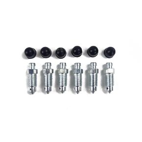 6 PCS Brake Bleeder Screws with Dust Cover,Wheel Cylinder Bleeder Valve,Caliper Bleeder Screw with Rubber Cap 5/16-24 * 1.01 Inch Length, Bleeding Screws Bleed Kit in Saudi Arabia