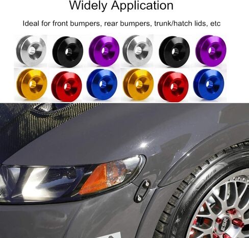 Quick Release Fasteners Universal CNC Billet Bumper Trunk Fender Hatch Lids for Car Bumpers (Black) in Saudi Arabia