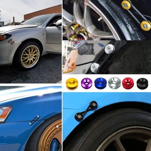 Quick Release Fasteners Universal CNC Billet Bumper Trunk Fender Hatch Lids for Car Bumpers (Black) in Saudi Arabia