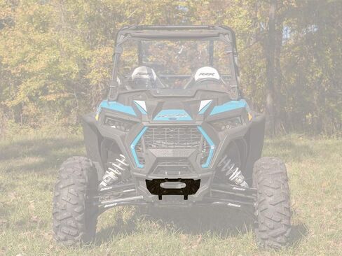 SuperATV.com 3500 LB Winch with Heavy Duty Winch Mounting Plate for 2021+ Polaris RZR Trail 900 / S 900 / S 1000 | 3/16" Steel Plating | Laser Cut and CNC Brake Press Bent Steel Construction! in Saudi Arabia