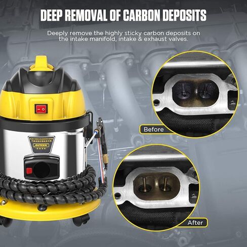 أداة تنظيف الوقود FXTUL، محرك منظف صمام سحب السيارات، منظفات نظام الوقود 110 فولت لإزالة الكربون، منظف ترسب الكربون، منظفات نظام المحرك لصمامات أنابيب عادم السحب in Kuwait