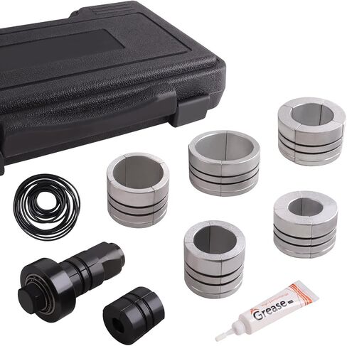 مجموعة أدوات تمديد أنبوب العادم PUWIGO من 1-5/8 إلى 4-1/4 بوصة مع مجموعة من الحلقات المطاطية، مجموعة أدوات توزيع أنابيب كاتم الصوت لأنبوب أنابيب الذيل in Kuwait