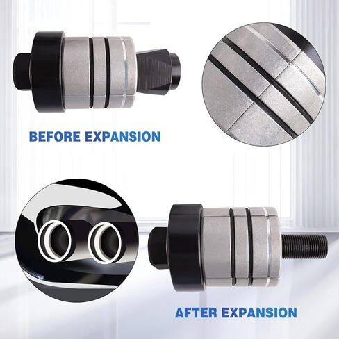 مجموعة أدوات تمديد أنبوب العادم PUWIGO من 1-5/8 إلى 4-1/4 بوصة مع مجموعة من الحلقات المطاطية، مجموعة أدوات توزيع أنابيب كاتم الصوت لأنبوب أنابيب الذيل in Kuwait