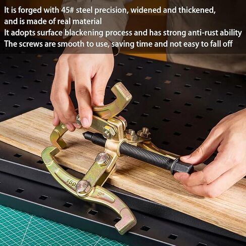 DRAONGYE 3 "4" 6 "أداة إزالة ساحبة محمل تروس الفك 3" 3" 4" 6" للتروس المنزلقة، البكرة، وعجلة الموازنة، 3 قطع مجموعة أدوات إزالة سحّاب دولاب الموازنة in Kuwait