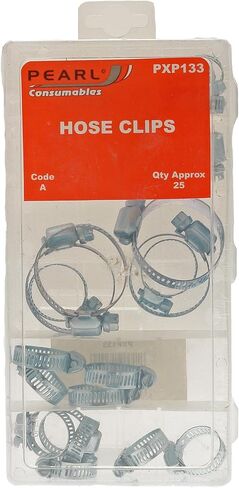 Pearl Automotive Pearl Pxp133 Assorted Hose Clips (26 Pieces) Clear in Saudi Arabia