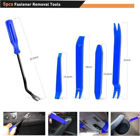 GOOACC 860Pcs Car Push Retainer Clips & Auto Fasteners Assortment -26 Most Popular Sizes Nylon Bumper Fender Rivets with 10 Cable Ties and Fasteners Remover for Toyota GM Ford Honda Chevy in Saudi Arabia
