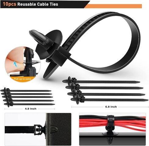 GOOACC 860Pcs Car Push Retainer Clips & Auto Fasteners Assortment -26 Most Popular Sizes Nylon Bumper Fender Rivets with 10 Cable Ties and Fasteners Remover for Toyota GM Ford Honda Chevy in Saudi Arabia