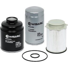 Wisamic 6.7L الكمون فلتر الديزل مجموعة استبدال ل2013-2018 دودج رام 2500 3500 4500 5500 6.7L الكمون توربو محركات الديزل، فلتر الوقود مجموعة فاصل المياه استبدال 68197867AA 68157291AA in Kuwait