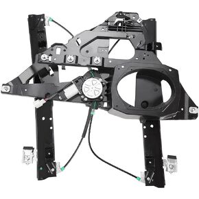 A-Premium Power Window Regulator with Motor and Panel Replacement for Ford Expedition Lincoln Navigator 2007-2017 Front Left Driver Side (with 2 Prongs Plug)