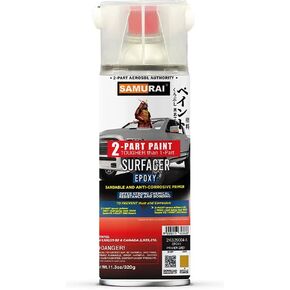 SAMURAI 2-Part Spray Paint Epoxy Primer for Car Surfacer (Metal Primer Red Oxide, Pack of 1 Can) in Saudi Arabia