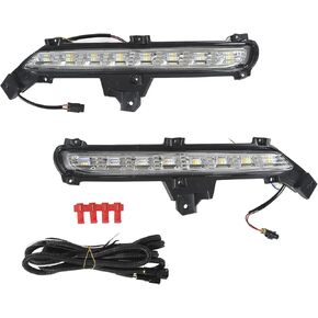 2 قطعة LED ضوء النهار الجري، يسار يمين متسلسل 3 إضاءة ملونة DRL ضوء بديل لكيا K2 2014؟ 2016 in Saudi Arabia